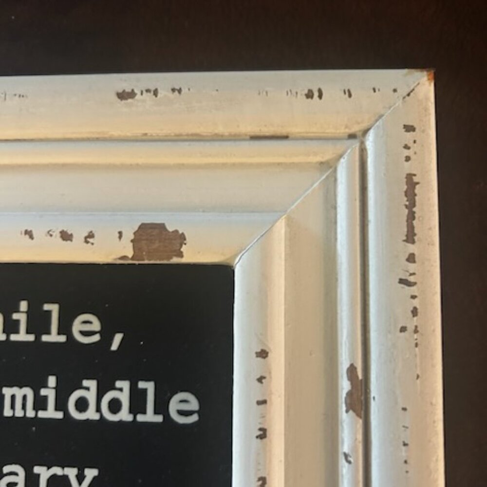 NWT Once in Awhile Distressed Farmhouse Style Wall Art Inspirational Home Decor - Picture 10 of 11